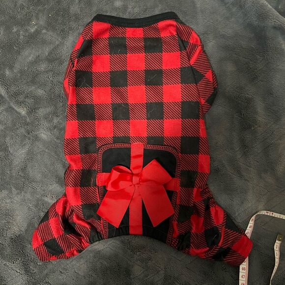 Other - Plaid Christmas present dog pajamas